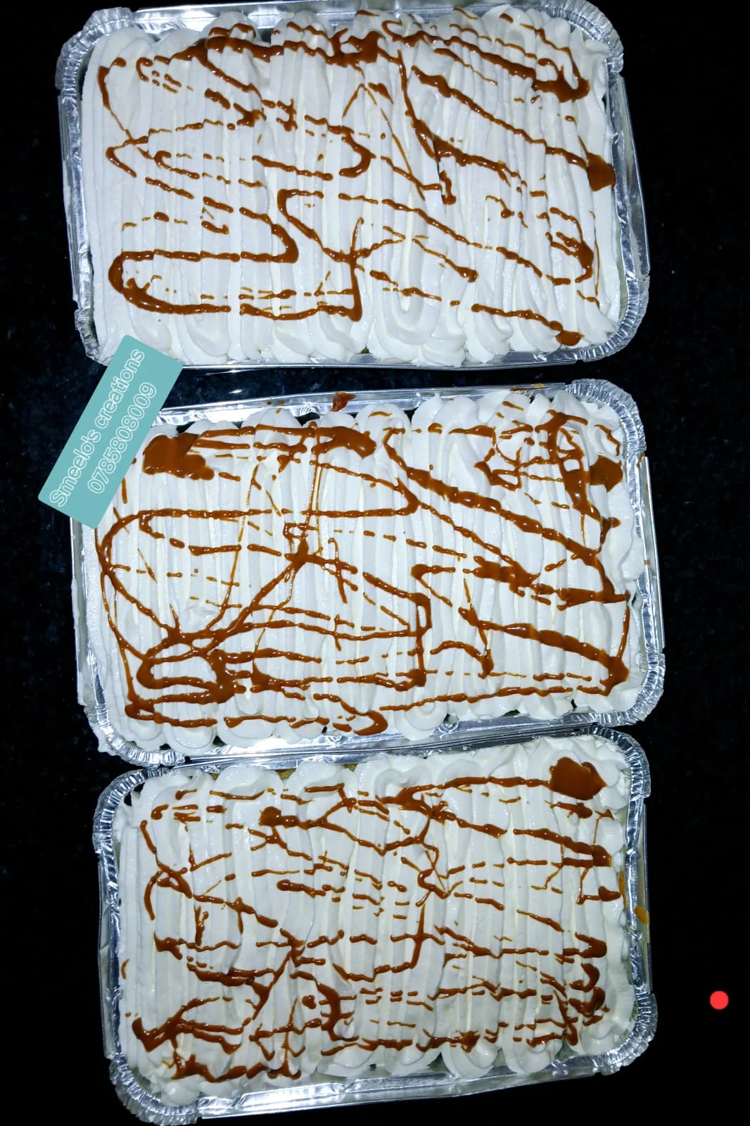 Lunch box Marula flavour cake with Biscoff drizzle